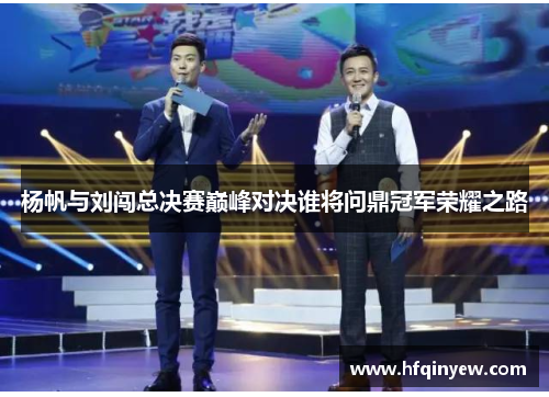 杨帆与刘闯总决赛巅峰对决谁将问鼎冠军荣耀之路